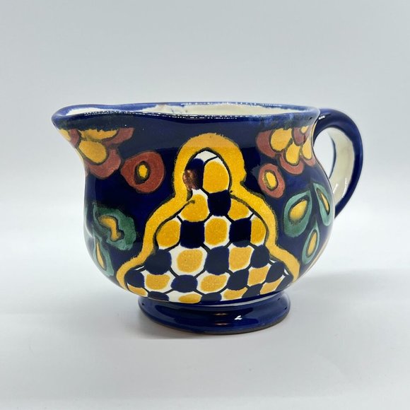 Possible Talavera; Mexican signed pottery Other - Talavera Hand Painted Pottery Creamer